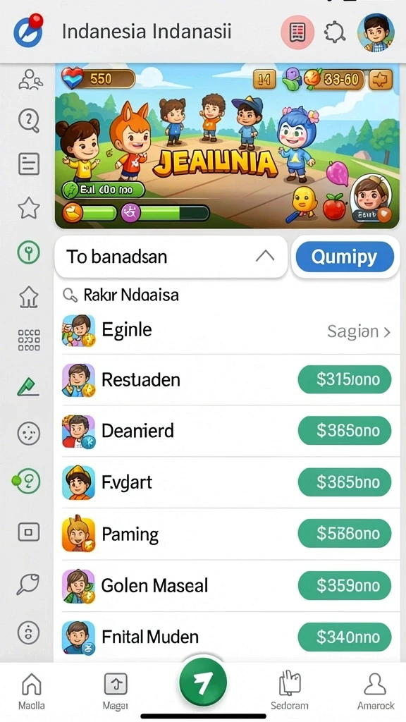 99sll - Tampilan antarmuka aplikasi yang menarik.