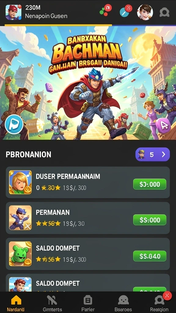 id678 - Tampilan awal yang menarik dan user-friendly.
