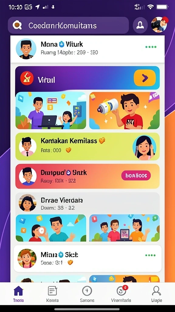 indo777 - Tampilan utama aplikasi INDO777 yang modern dan menarik.